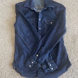 Denim Button-Up Shirt